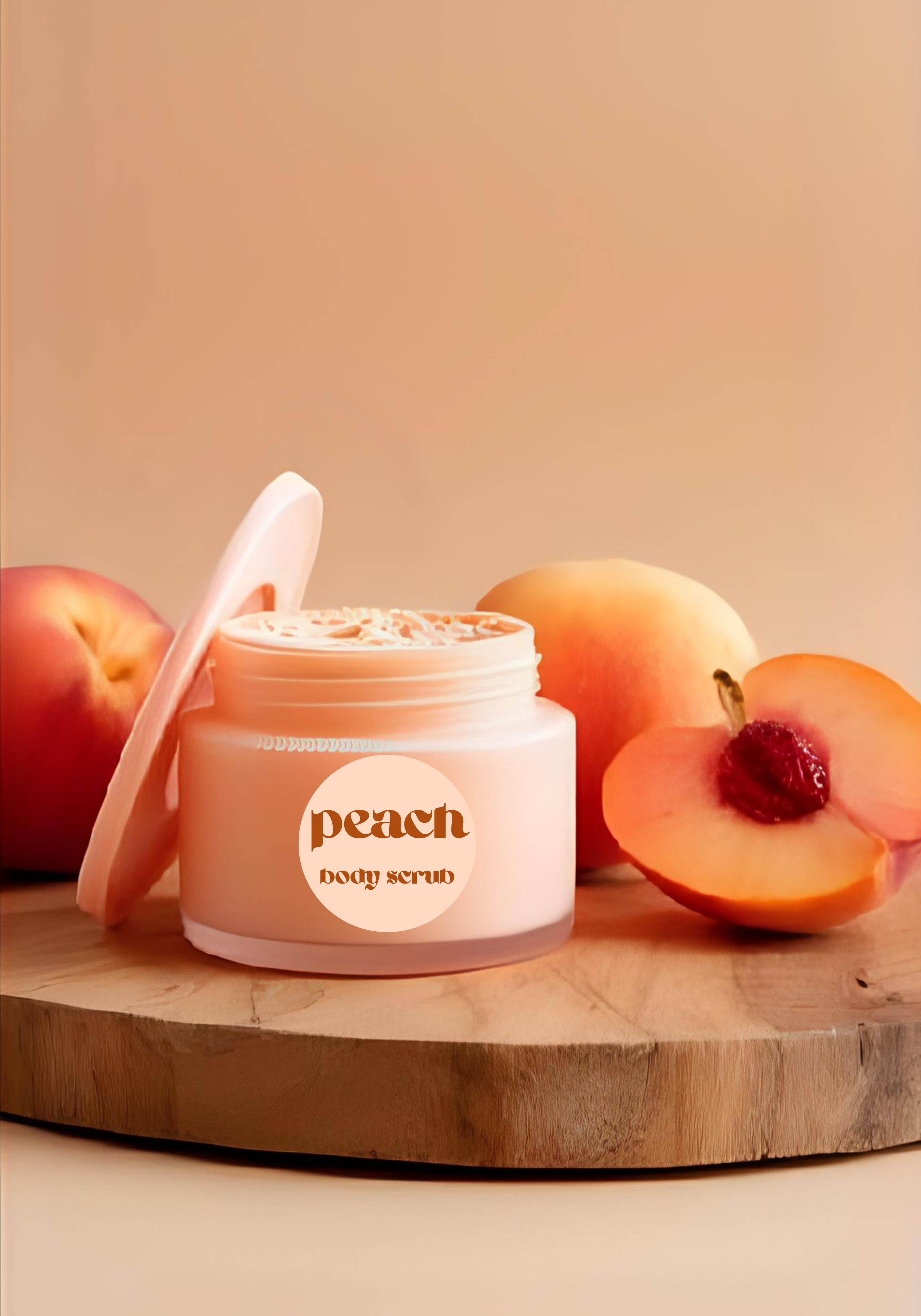 peach body scrub